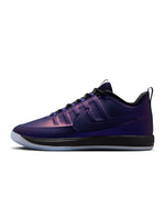Nike Mens Book 2 Premium Eggplant Foamposite footwear in purple with sleek design and textured upper, stylish men's shoes.