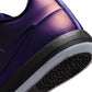 Nike Mens Book 2 Premium Eggplant Foamposite shoes in purple with black accents, stylish men's footwear.