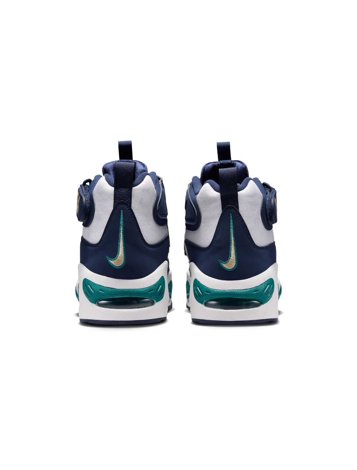 Nike Mens Air Griffey Max 1 HBCU Swingman Classic sneakers in black and white with Nike branding and sporty design details.