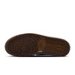 Men's Air Jordan 1 Low OG Laser sneakers in black and white, featuring sleek design and iconic Nike swoosh on the side.