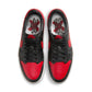 Air Jordan 1 Retro Low OG Banned men's footwear by Denim Exchange in black and red sneakers