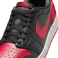 Air Jordan 1 Retro Low OG Banned men's footwear by Denim Exchange, black low-top sneaker side view