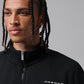Air Jordan Mens 1/4 Zip Oversized Top - Black