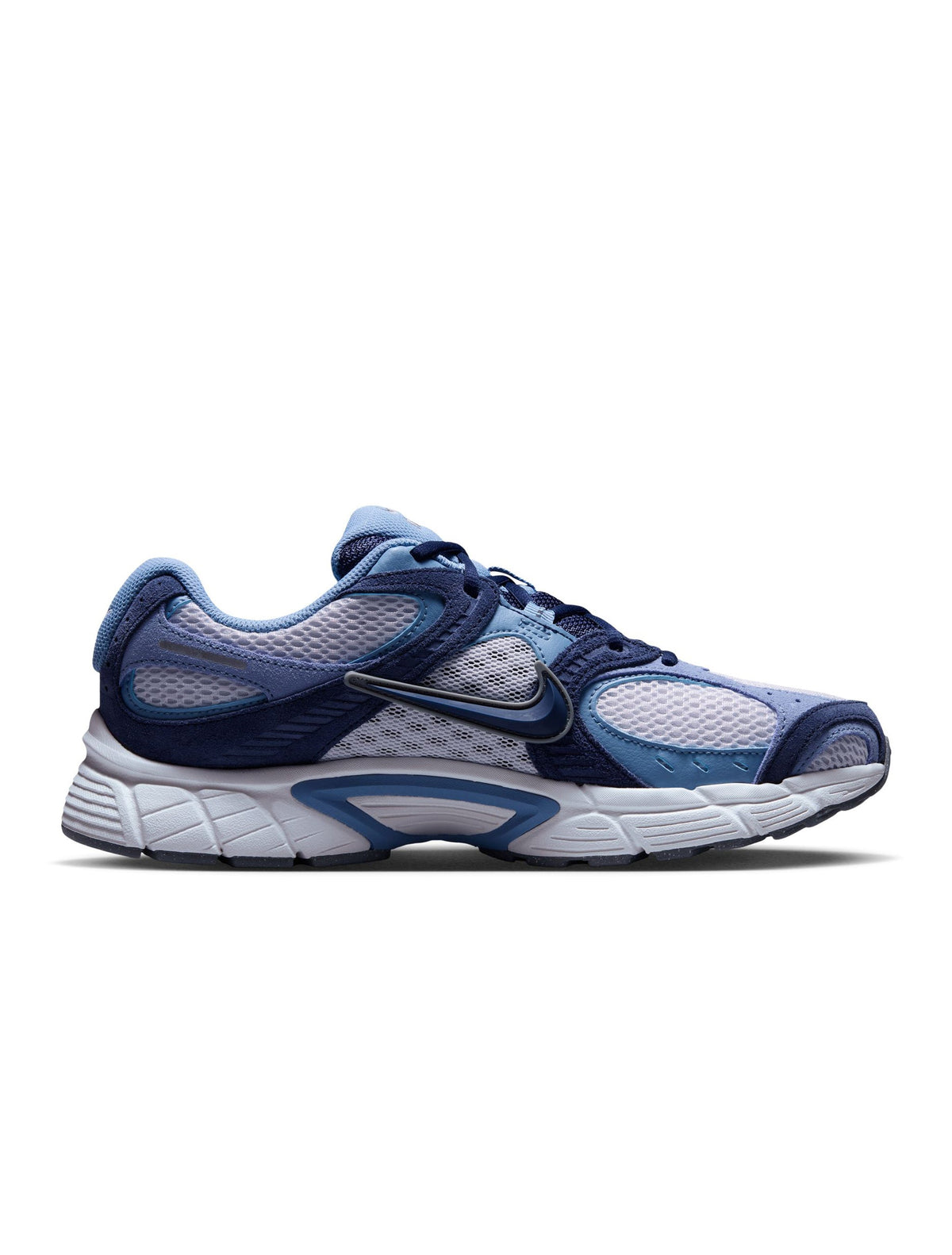 Nike Men's V5 RNR Suede work blue sneakers, featuring suede material and athletic design, displayed on a neutral background.
