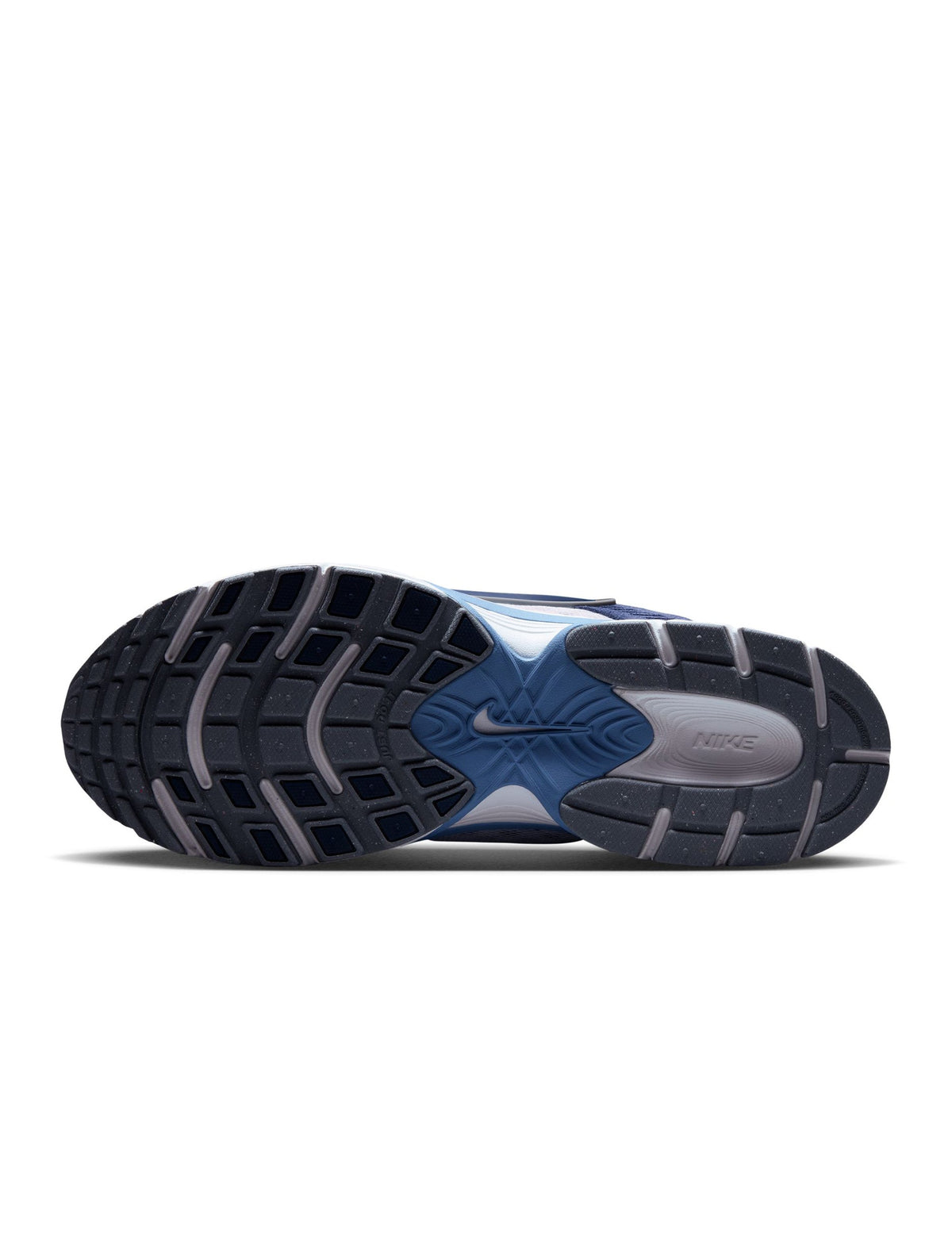 Nike men's V5 RNR Suede work blue footwear, showing a side view with navy suede material and sleek design.