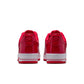 Nike Men's Air Force 1 '07 LV8 Patent sneakers in University Red, featuring glossy patent leather and classic design.