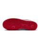 Nike Air Force 1 '07 LV8 Patent men's footwear in University Red, featuring shiny patent leather and classic design.