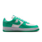 Nike Mens Air Force 1 Menta sneakers, stylish men's footwear featuring a mint green color, displayed on a plain background.