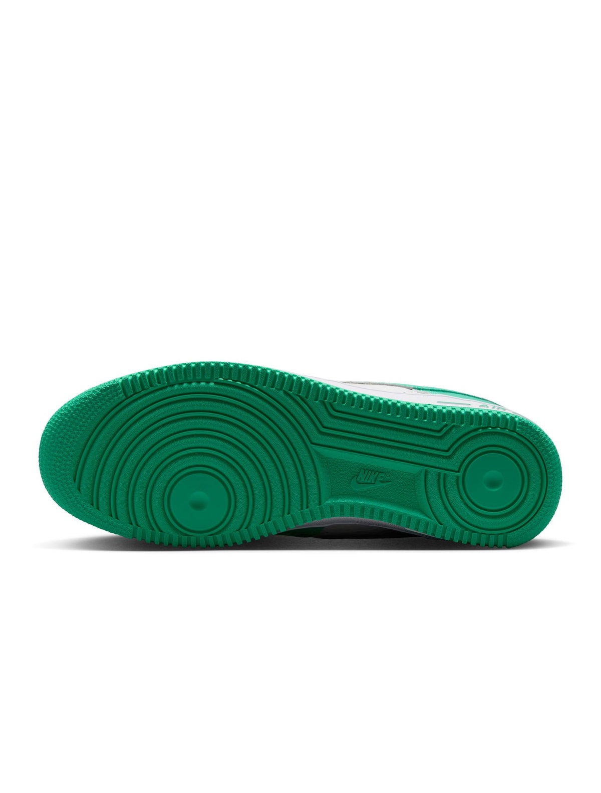 Nike men's Air Force 1 Menta sneakers in mint green with white soles, shown from side angle on a white background.