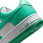 Nike men's Air Force 1 Menta sneakers in white and mint green, showcasing the stylish footwear design.