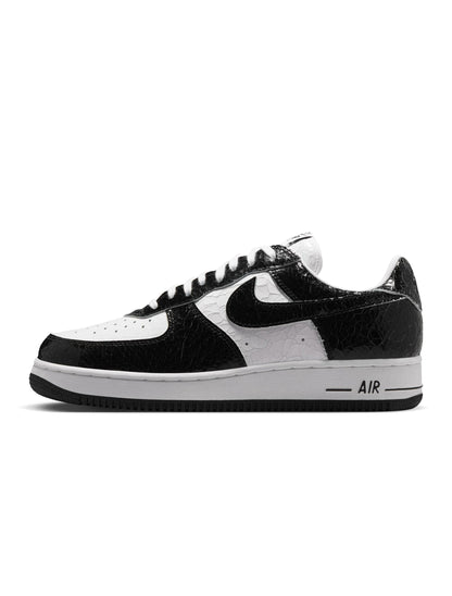 Men's Nike Air Force 1 cracked leather footwear in a textured finish