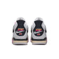 Men's Air Jordan 4 Retro Comic sneakers in white and black with red accents, showcasing the iconic basketball shoe design.