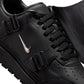 Black Nike Air Force 1 Luxe men's footwear with sleek design and premium details, showcased in a stylish side view.