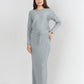 Sweater Rib Skirt- Gray