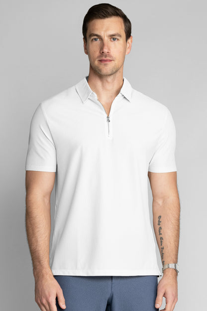 AIR Zip Polo Solid // White