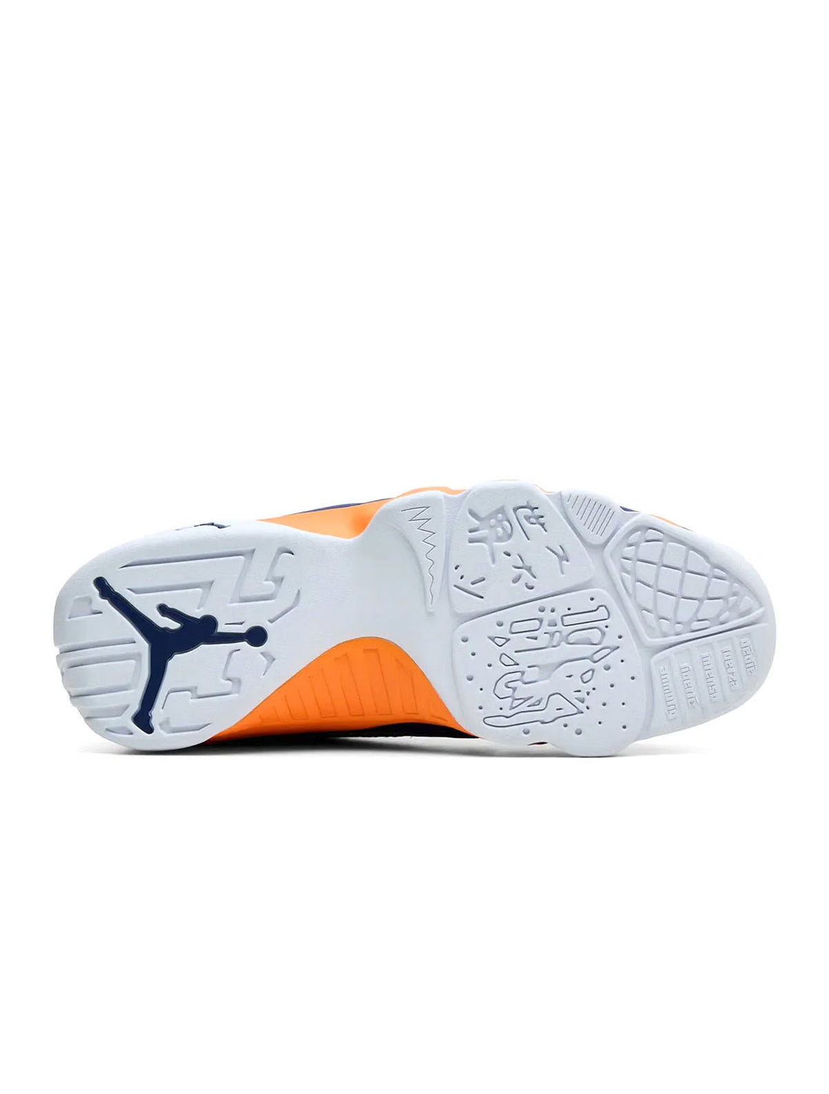 Denim Exchange Air Jordan Men's 9 Retro Low What the Kilroy sneakers in black and multicolor design