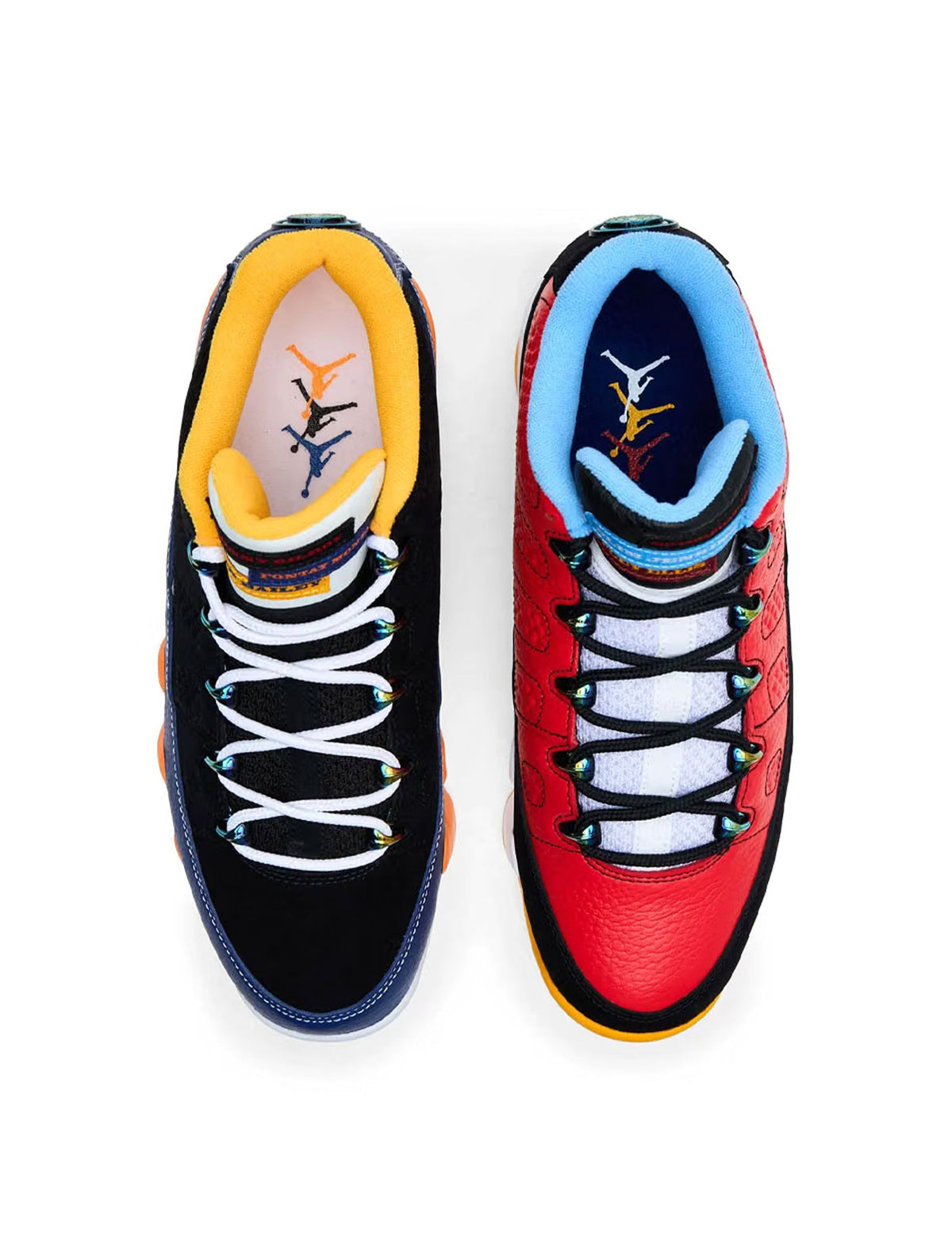 Denim Exchange Air Jordan 9 Retro Low men's footwear in What the Kilroy colorway, side view
