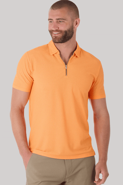 AIR Zip Polo Solid // Orange