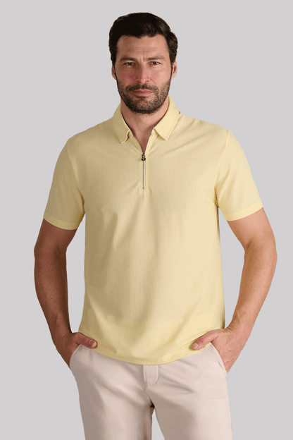 AIR Zip Polo Solid // Yellow