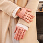 Alessa (pink) - Classic Italian lambskin leather driving gloves