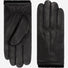 Black Alessandro Italian lambskin leather winter gloves with cashmere lining and touchscreen feature, stylish and warm.