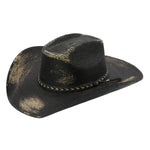 Peter Grimm Alibi straw cowboy hat in natural woven design by HatCountry