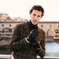 Alonzo (black) - Italian lambskin leather gloves with cashmere lining & touchscreen feature