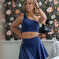 GRAVITY rise asymmetrical sports bra