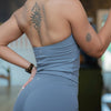 BRUSHED commit halter tank - Aero Slate
