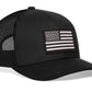 American Flag Trucker Hat  |  Monochrome USA Snapback