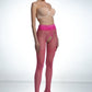 Amour Hip Lace Pink Bonbon Open Crotch Pantyhose 30DEN