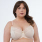 Samanta Anabelle Biscuit Sheer Mesh Full Figure Bra-3