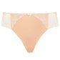 Samanta Anabelle Biscuit Sheer Mesh Tulle Embroidered Brief Panty-2
