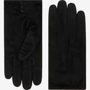 Angelo (black) – Italian suede leather gloves with luxurious cashmere lining