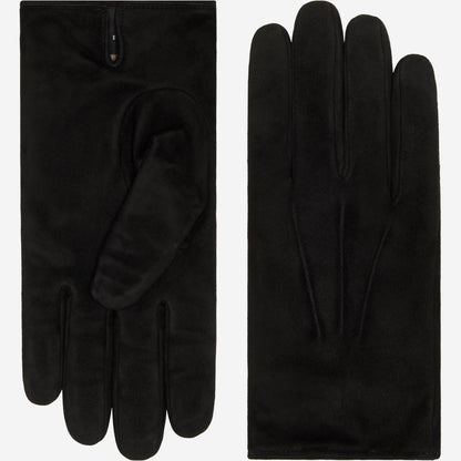 Angelo (black) – Italian suede leather gloves with luxurious cashmere lining