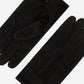Angelo (black) – Italian suede leather gloves with luxurious cashmere lining