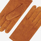 Angelo (cognac) – Italian suede leather gloves with luxurious cashmere lining