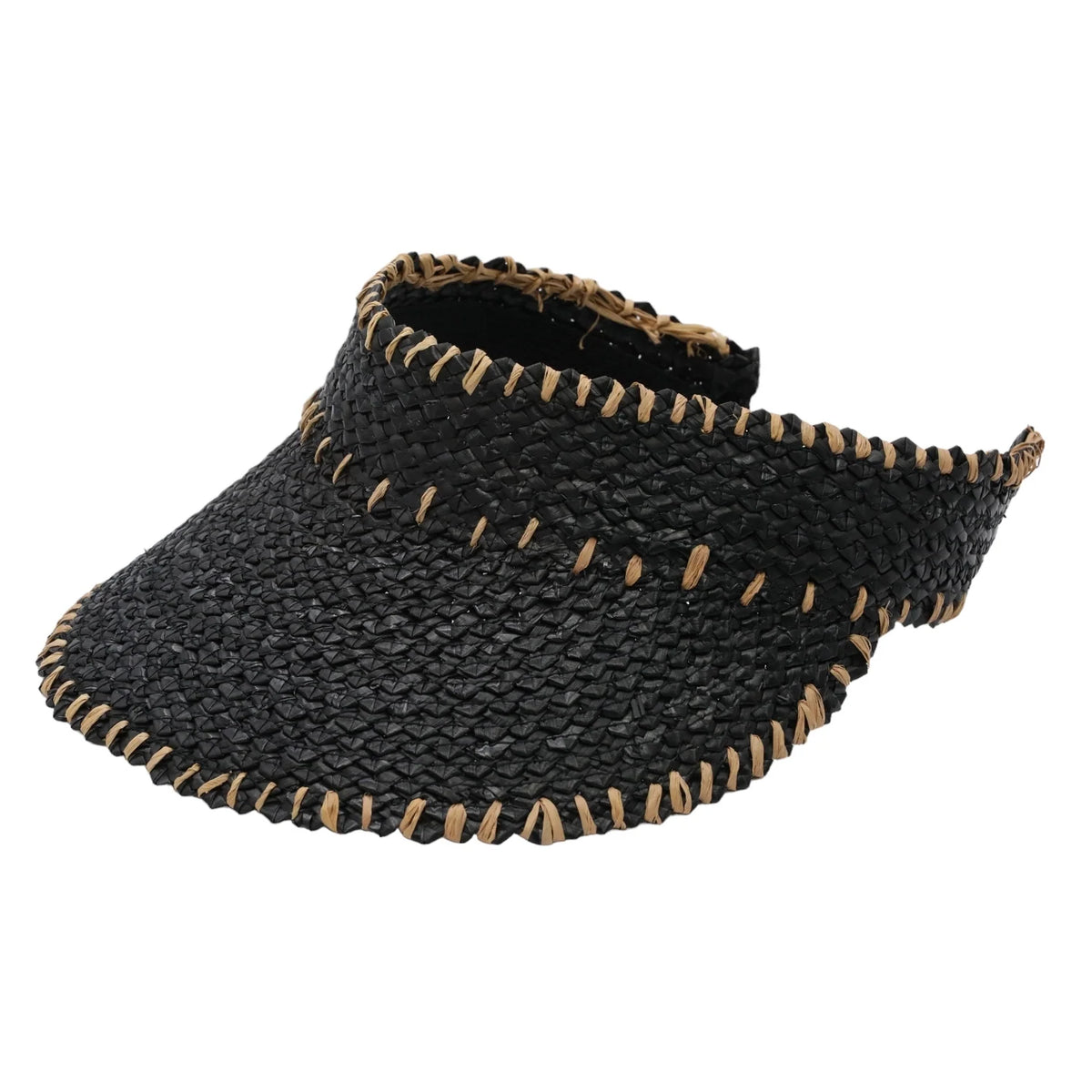 Peter Grimm Annabelle straw visor hat by HatCountry with a wide brim and open crown