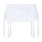 Bridal Sheer Mesh Embroidered Garter Belt Roza Anuk White-3