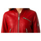 Audrey Leather Red Jacket – Stylish Women’s Red Leather Jacket