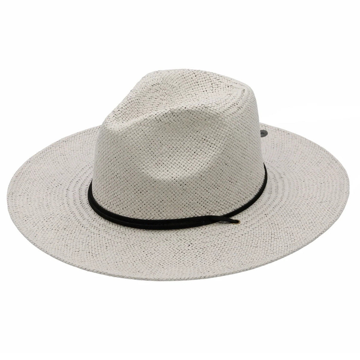 Peter Grimm Augustus straw fedora hat in natural woven straw with classic brim and crown design