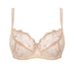 Sheer Lace Full Figure Bra Aurora Beige-3