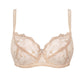 Sheer Lace Full Figure Bra Aurora Beige-3