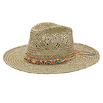 Peter Grimm Aurora straw fedora hat by HatCountry with a classic crown and brim shape