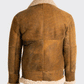 Aviator Men’s Brown Sheepskin Shearling B3 Leather Jacket