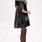 Alaska Outerwear Company black Saga Furs silver fox wool cashmere poncho vest coat
