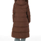 Genuine Silver Fox Fur Trim Down Coat