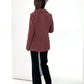 Lyndale Cashmere Wool Blend Coat in Sangria