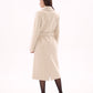 Denise Cashmere Blend Overcoat in Nude