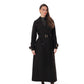 Madeline Cashmere Wool Blend Overcoat in Black